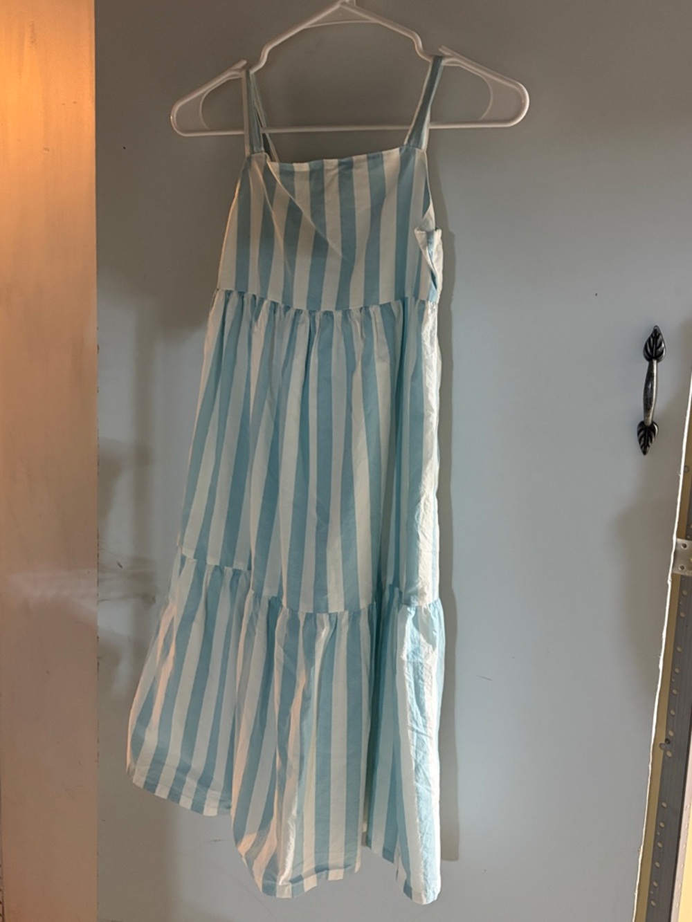 Carters Girls Striped Blue & White Tiered Sundress for Girls - NWOT